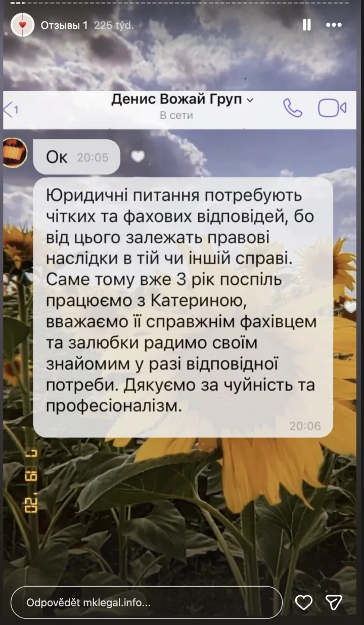 Юридическое сопровождение — Instagram MK legal